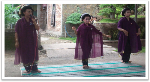 Figure 3. Costumes wardrobes of waranggana in langen tayub performances