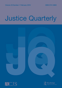 Cover image for Justice Quarterly, Volume 33, Issue 1, 2016