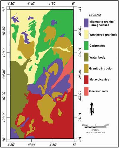 Figure 14. Radiolithic map