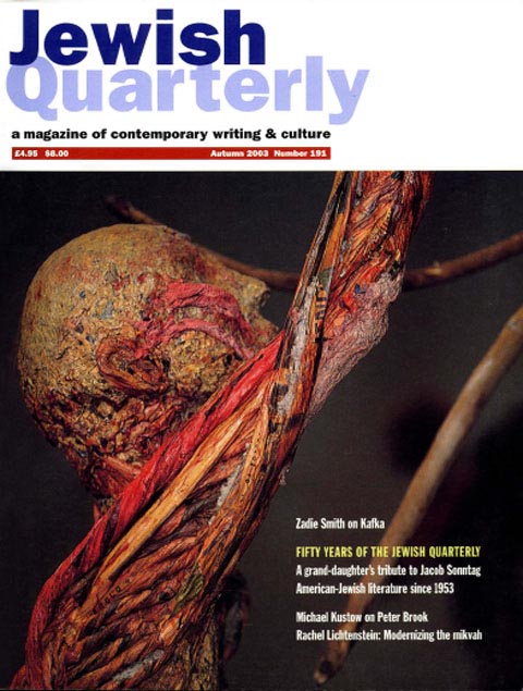 Cover image for Jewish Quarterly, Volume 50, Issue 3, 2003