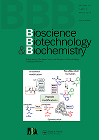 Cover image for Bioscience, Biotechnology, and Biochemistry, Volume 83, Issue 4, 2019