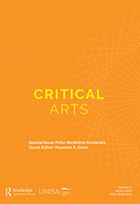 Cover image for Critical Arts, Volume 34, Issue 3, 2020