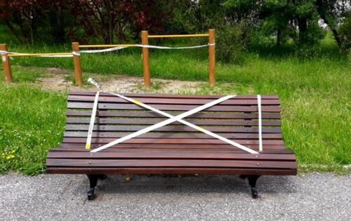 FIGURE 6. Public park bench, photograph by Márcia Aguiar (69, Higher education degree, teacher, retired), sent on 02 May 2020