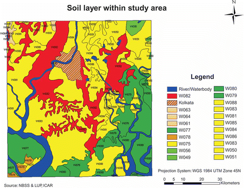 Figure 7. Soil layer within study area.
