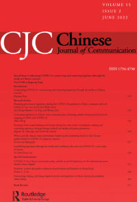 Cover image for Chinese Journal of Communication, Volume 15, Issue 2, 2022