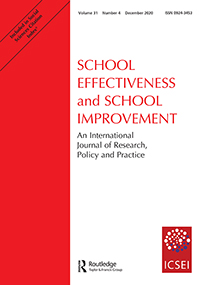 Cover image for School Effectiveness and School Improvement, Volume 31, Issue 4, 2020