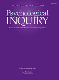 Cover image for Psychological Inquiry, Volume 28, Issue 2-3, 2017