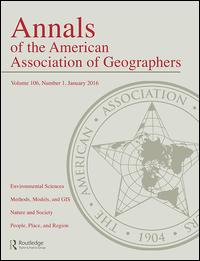 Cover image for Annals of the American Association of Geographers, Volume 98, Issue 2, 2008