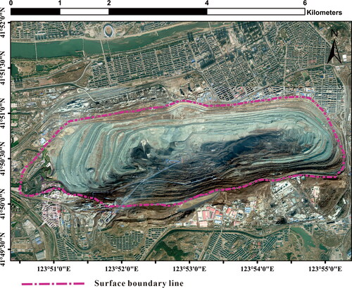 Figure 1. The overview of the Fushun West Open-pit Mine.
