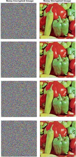 Figure 11. Noise attack on Pepper image.