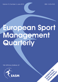 Cover image for European Sport Management Quarterly, Volume 15, Issue 3, 2015