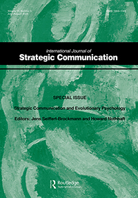 Cover image for International Journal of Strategic Communication, Volume 17, Issue 3, 2023