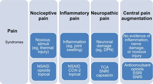 Figure 4 Clinical pain syndromes.