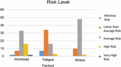 Figure 4. Classification of risks by category and severity level.