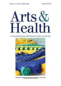 Cover image for Arts & Health, Volume 14, Issue 3, 2022