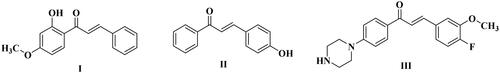 Figure 2. Examples of reported chalcone VEGFR inhibitors.