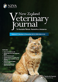 Cover image for New Zealand Veterinary Journal, Volume 67, Issue 6, 2019
