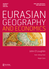 Cover image for Eurasian Geography and Economics, Volume 57, Issue 3, 2016