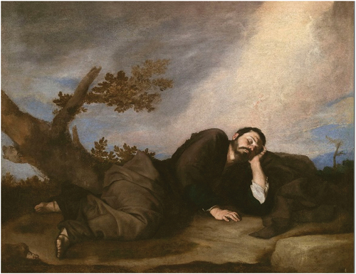 Figure 2b. Jusepe de Ribera, Jacob’s dream (1639), oil on canvas, 233 × 179 cm, Museo del Prado.