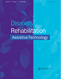 Cover image for Disability and Rehabilitation: Assistive Technology, Volume 17, Issue 1, 2022