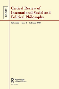 Cover image for Critical Review of International Social and Political Philosophy, Volume 23, Issue 1, 2020