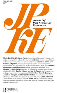 Cover image for Journal of Post Keynesian Economics, Volume 40, Issue 1, 2017