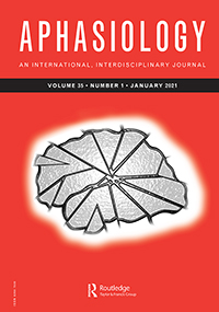 Cover image for Aphasiology, Volume 35, Issue 1, 2021