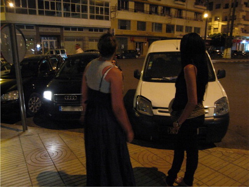 Figure 1. Flirtation on the street in Morocco, August 2008.