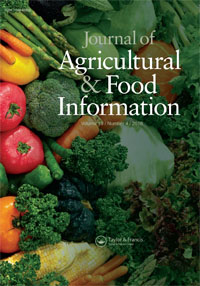 Cover image for Journal of Agricultural & Food Information, Volume 19, Issue 4, 2018