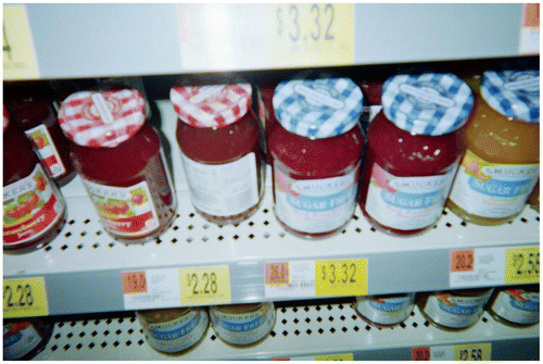 Figure 3. Higher priced sugar free jam.