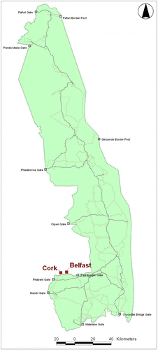 Figure 1: Map of Kruger National Park showing the study area