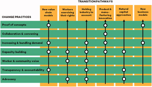 Figure 2. Transition pathways and levers for change.