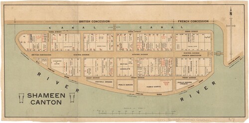 Figure 11. Plan of Shameen, 1920. Source: Australian National Library.