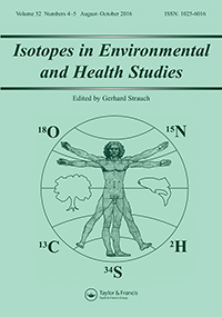 Cover image for Isotopes in Environmental and Health Studies, Volume 52, Issue 4-5, 2016