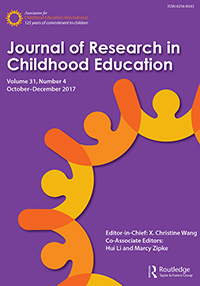 Cover image for Journal of Research in Childhood Education, Volume 31, Issue 4, 2017
