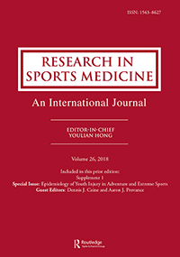 Cover image for Research in Sports Medicine, Volume 26, Issue sup1, 2018