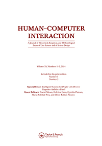 Cover image for Human–Computer Interaction, Volume 39, Issue 1-2, 2024