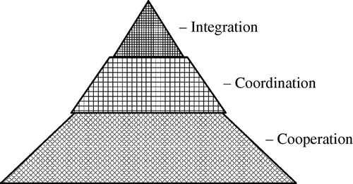 Figure 1. Pyramid of integration. Source: Adapted from Stead et al. (Citation2003).