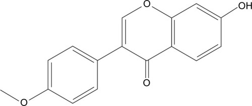 Figure 1 Structure of 7-hydroxy-4′-methoxyisoflavone (FMN).