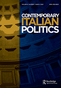 Cover image for Contemporary Italian Politics, Volume 12, Issue 1, 2020