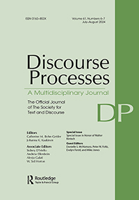 Cover image for Discourse Processes, Volume 61, Issue 6-7, 2024