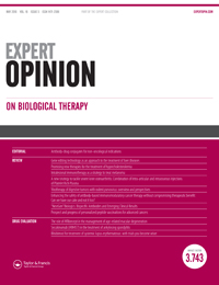 Cover image for Expert Opinion on Biological Therapy, Volume 16, Issue 5, 2016