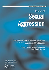 Cover image for Journal of Sexual Aggression, Volume 26, Issue 1, 2020