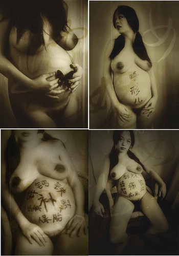 FIGURE 9 Feng Jiali/Tang Xiaomei, New: Pregnancy is Art (Display full size), 1999–2009, photograph.
