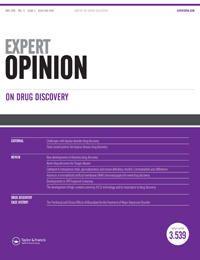 Cover image for Expert Opinion on Drug Discovery, Volume 11, Issue 5, 2016