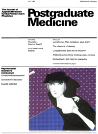 Cover image for Postgraduate Medicine, Volume 72, Issue 1, 1982