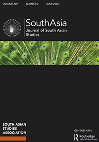 Cover image for South Asia: Journal of South Asian Studies, Volume 45, Issue 3, 2022