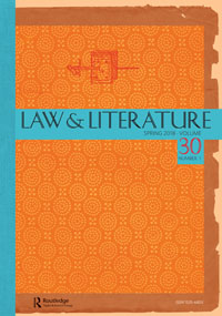 Cover image for Law & Literature, Volume 30, Issue 1, 2018