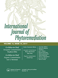 Cover image for International Journal of Phytoremediation, Volume 19, Issue 10, 2017