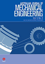 Cover image for Australian Journal of Mechanical Engineering, Volume 5, Issue 2, 2008